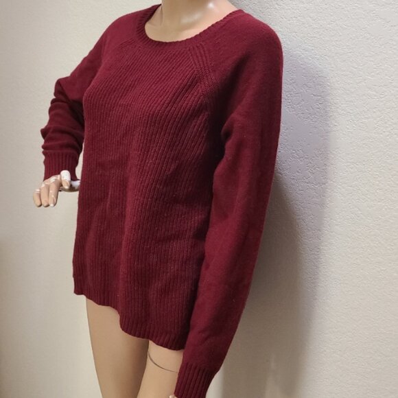 NEW NWT J. CREW 100% WOOL SHAKER KNIT OVERSIZED SWEATER LEATHER ELBOW PATCH sz M - Picture 4 of 8